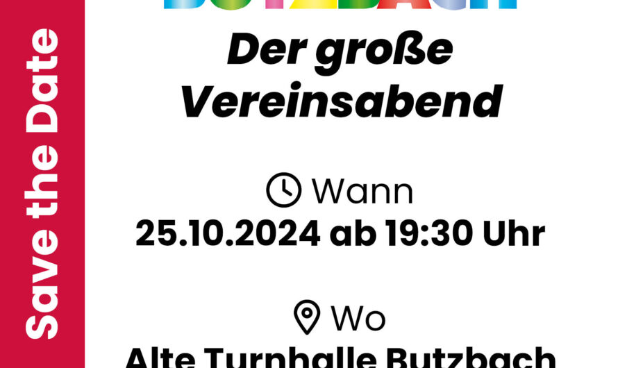 Save the Date: Der große Vereinsabend